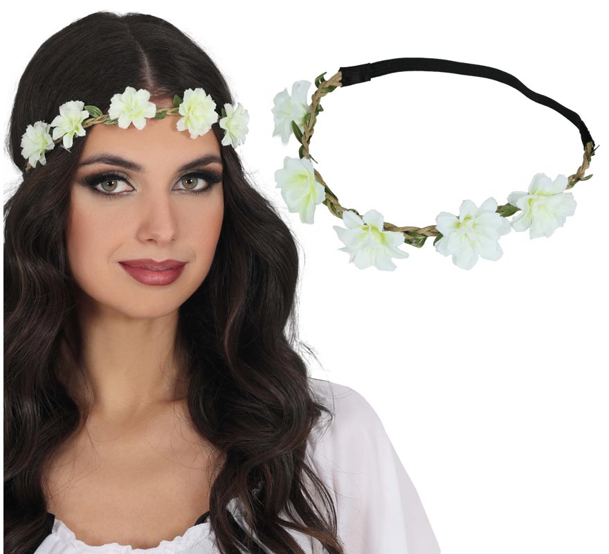 Corona de Flores blancas