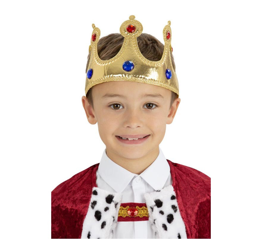 Corona del re d'oro per bambini
