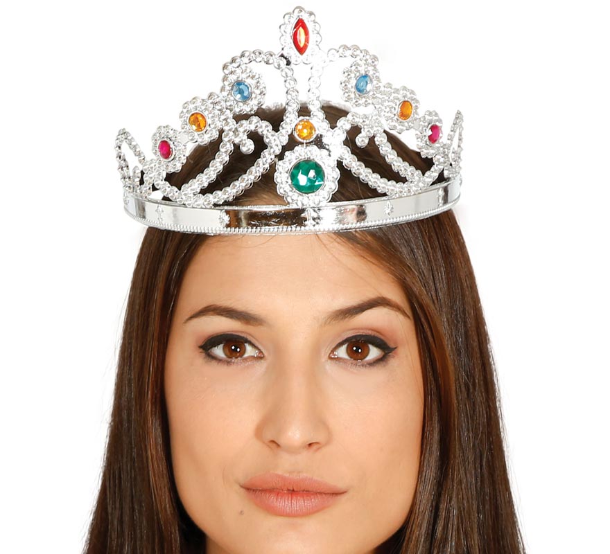 Coroa de prata ou fita da rainha ajustável