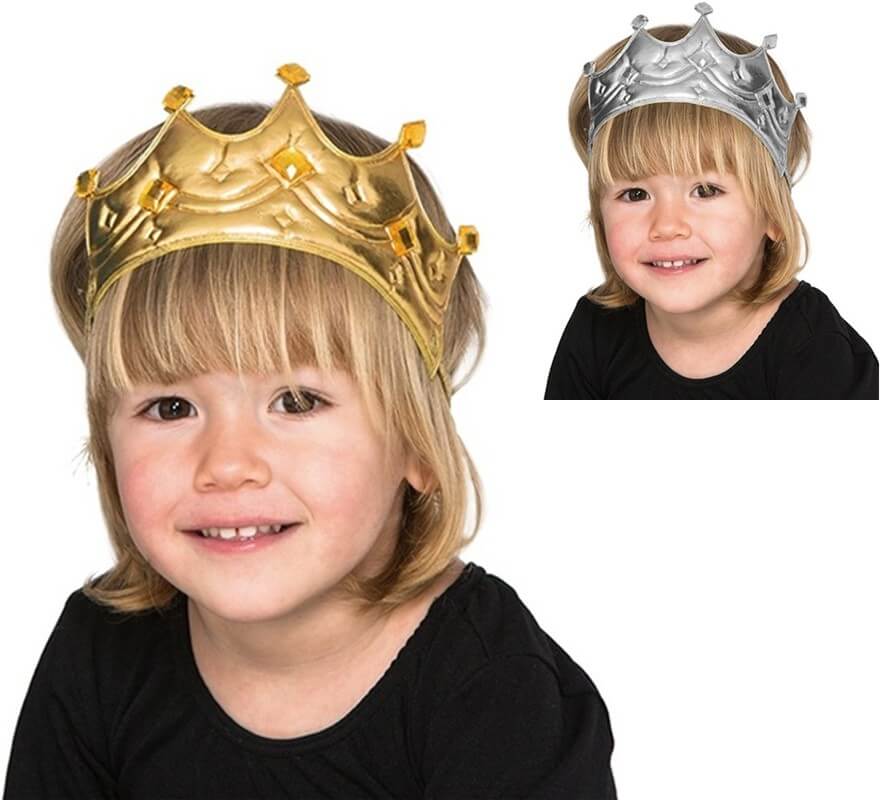 Corona per re in vari colori per bambini