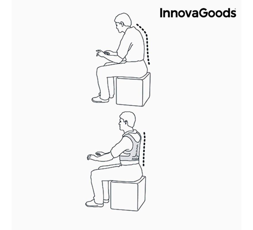 Corrector de Espalda Magnético Armor InnovaGoods Corrector de Espalda Magnético Armor InnovaGoods