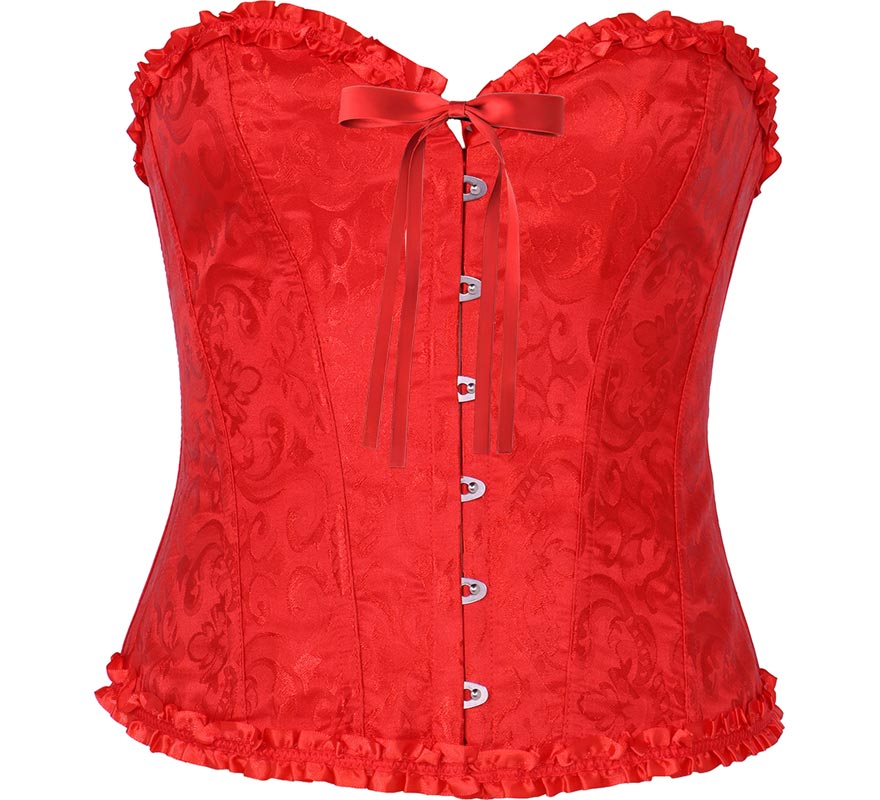 Corset rojo con Lazo para mujer Corset rojo con Lazo para mujer