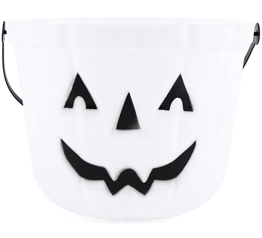 White Pumpkin Bucket 19x15 cm