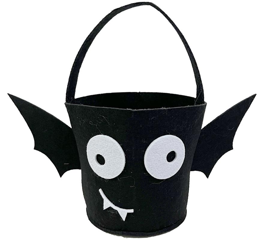 Black Felt Bat Cube 36x18.50x18 cm