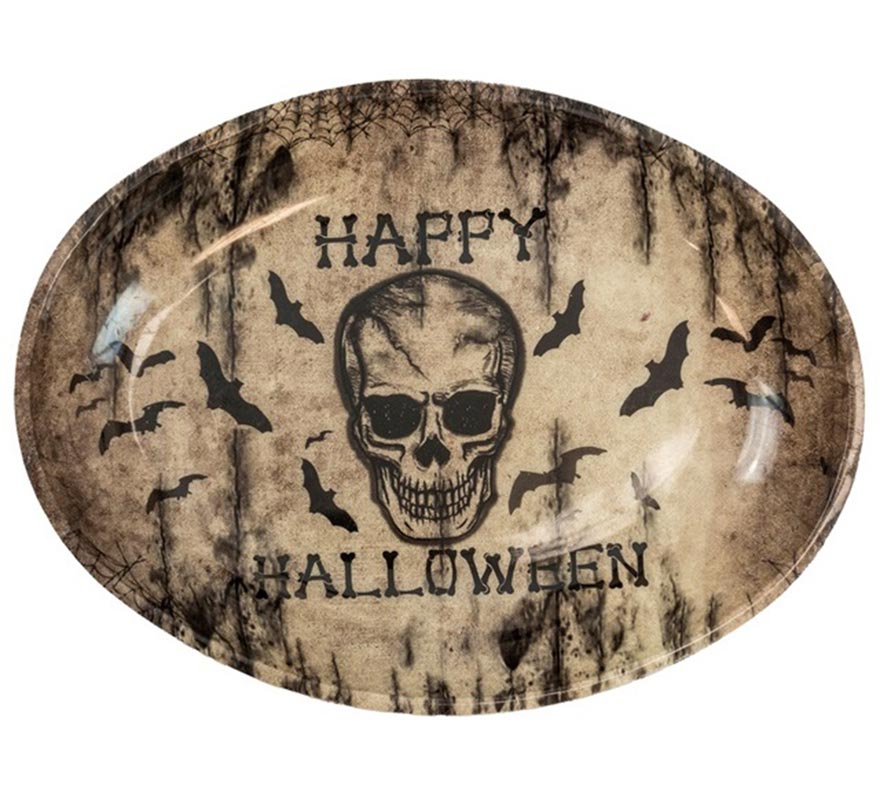 Cuenco de Calavera Feliz Halloween de 40x30,5 cm