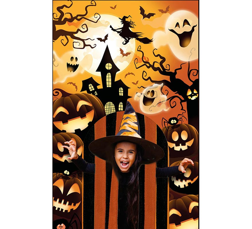 Pumpkin Decoration Door Curtain 145x240 cm