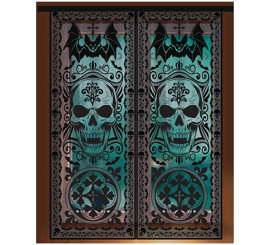 Decoração de janela gótica 102x213 cm