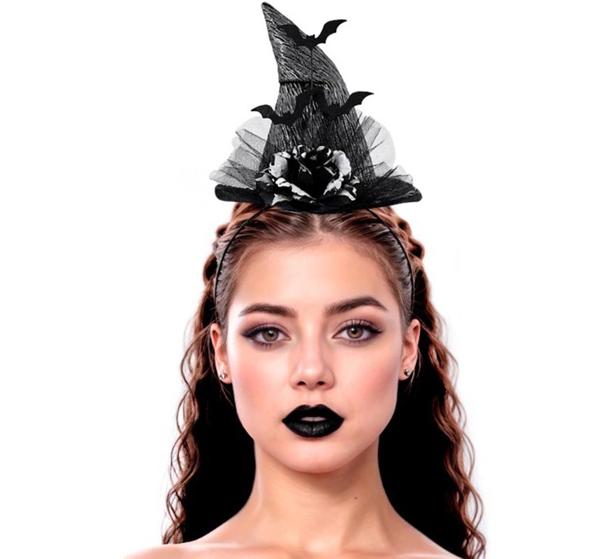 Witch Headband with Bat