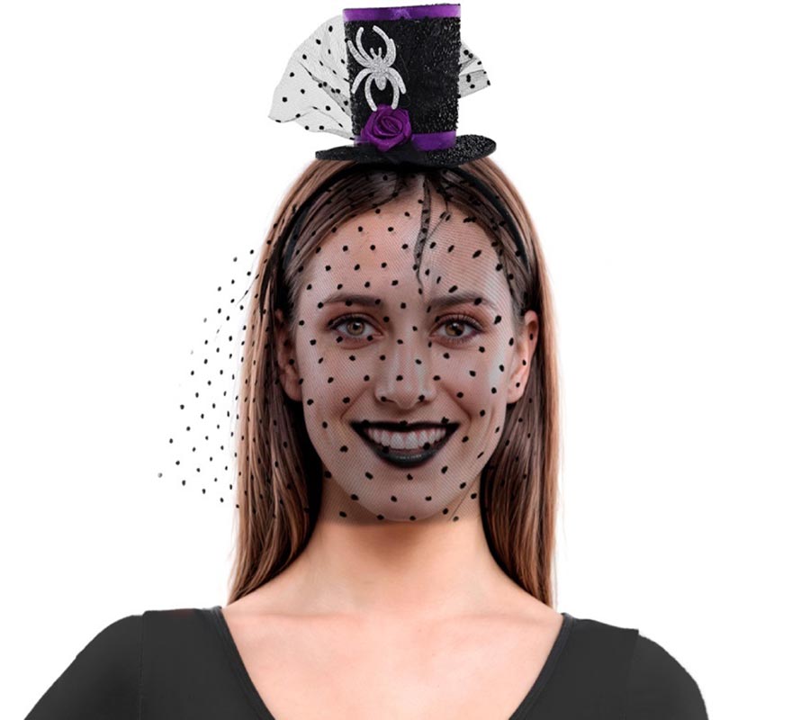 Headband with Mini Hat and Veil