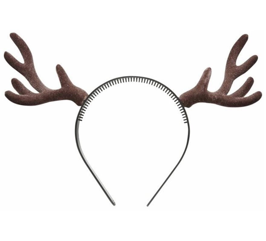 Diadema Cuernos de Reno Flocados