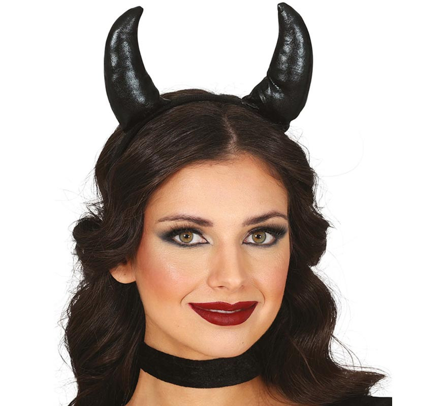 Black Demon Horns Headband