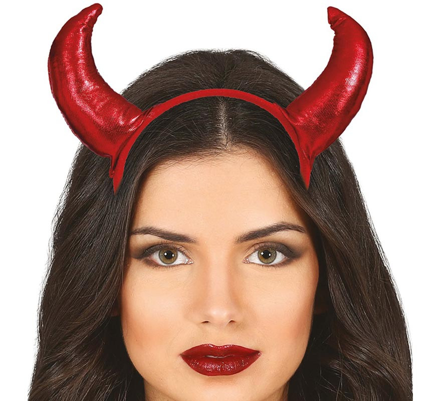 Red Demon Horns Headband