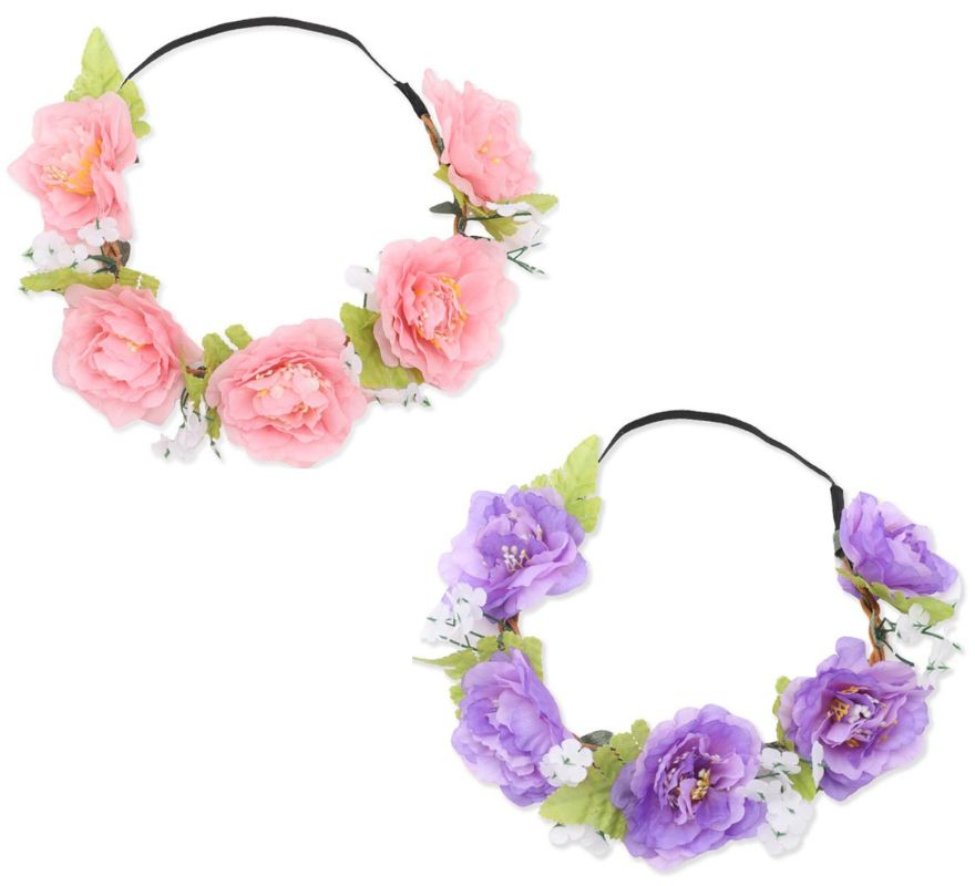 Diadema de Arco com Flores em várias cores