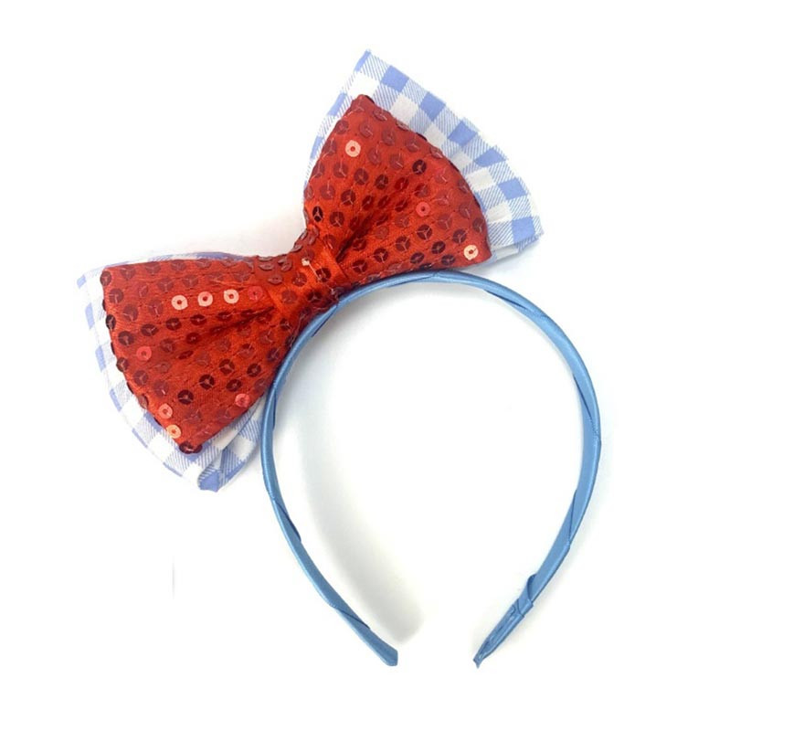 Diadema de Chica de Kansas con lazo rojo