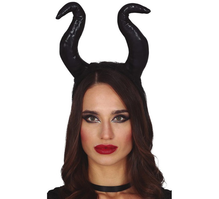 Evil Black Horns Headband