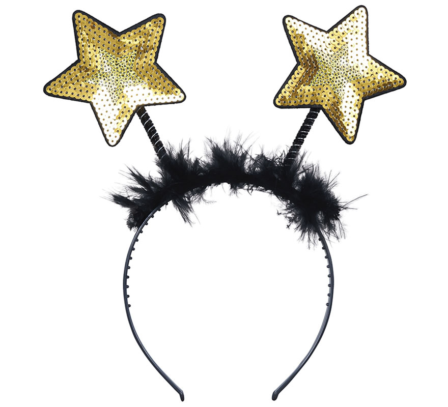 Tiara de Estrelas com Lantejoulas em duas cores