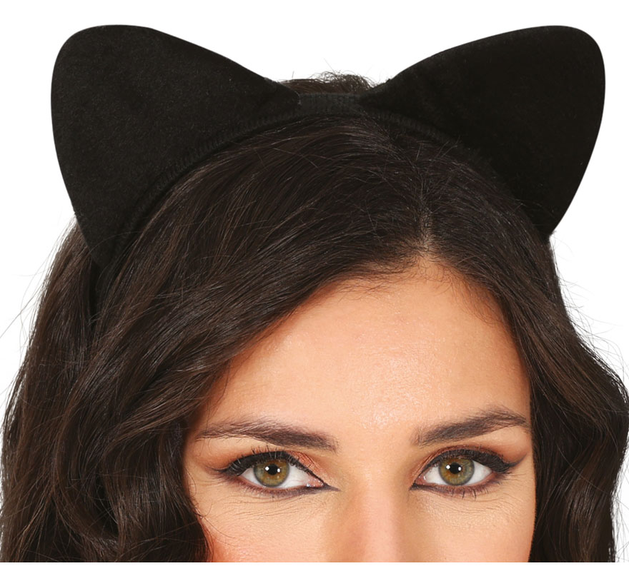 Adult Black Kitten Headband