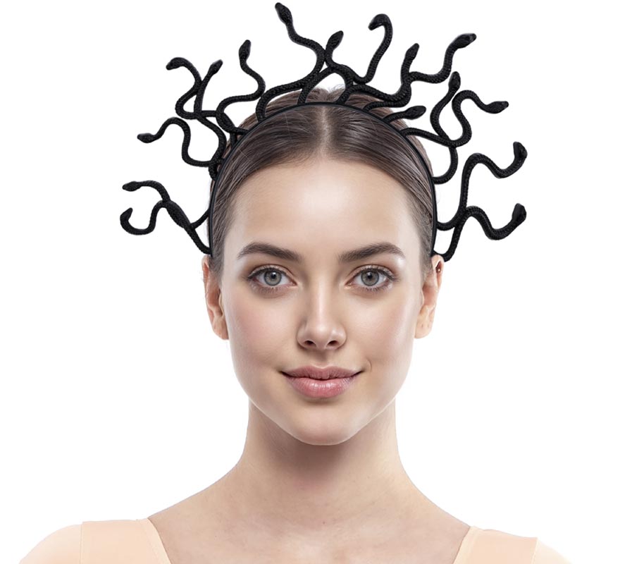 Faixa de cabeça de Medusa preta