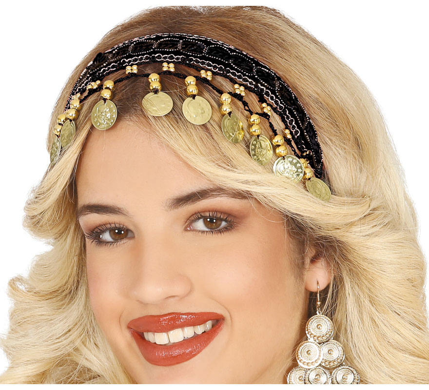 Tiara Zingara Arab Coin em várias cores para adulto
