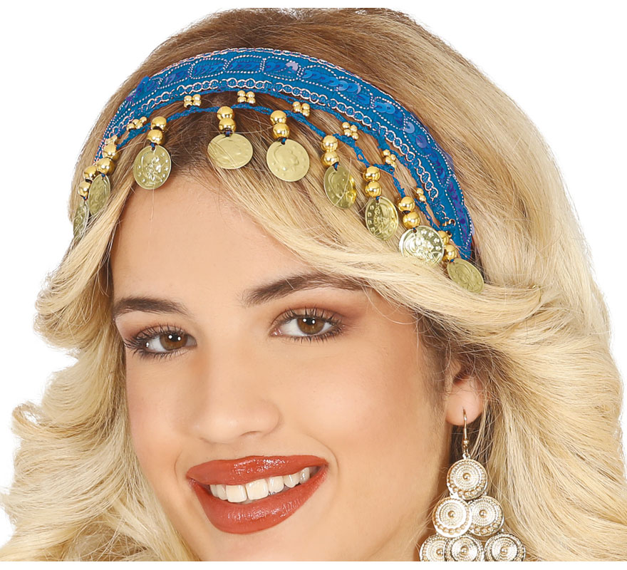 Tiara Zingara Arab Coin em várias cores para adulto