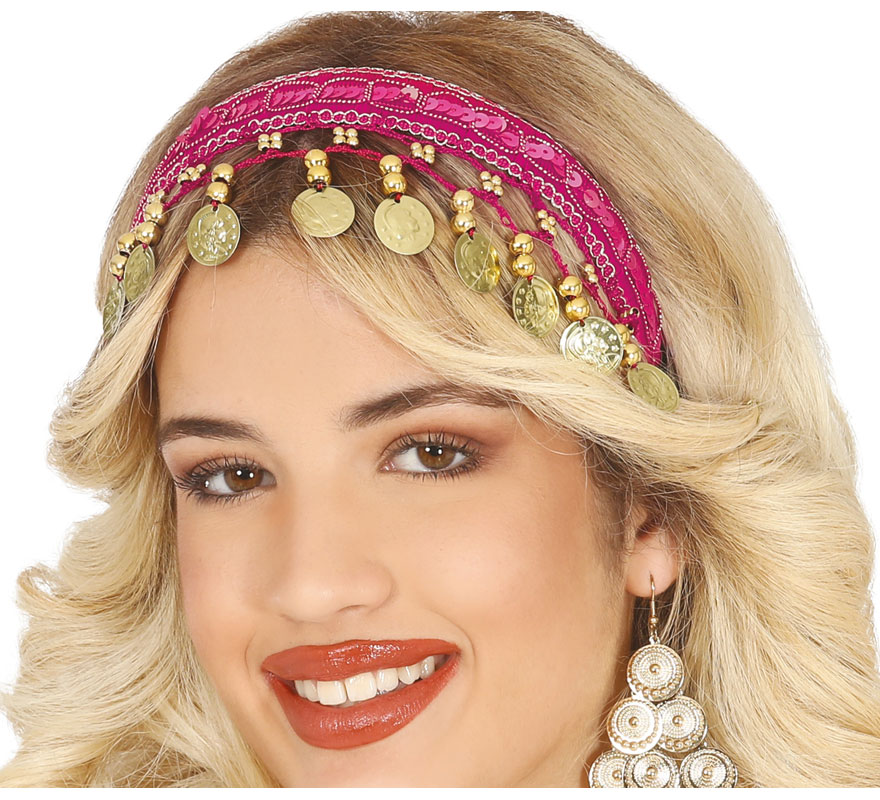 Tiara Zingara Arab Coin em várias cores para adulto