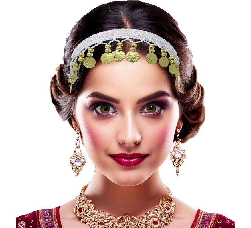 Tiara Zingara Arab Coin em várias cores para adulto