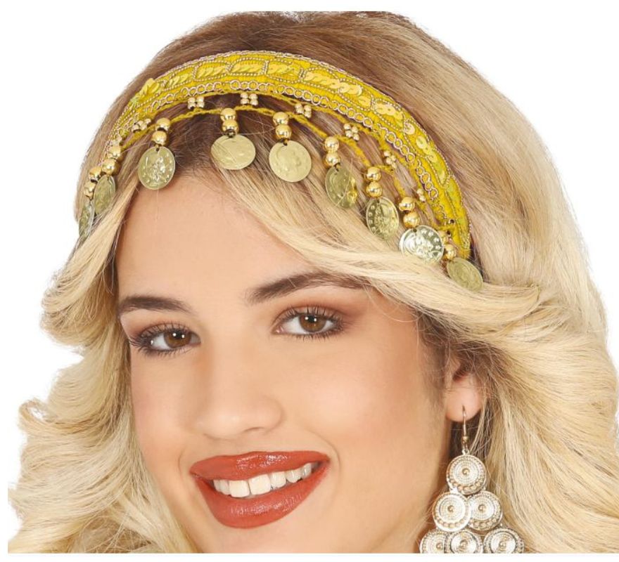Tiara Zingara Arab Coin em várias cores para adulto