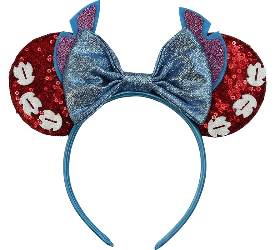 Diadema de Monstruito azul con Orejas de Ratoncita