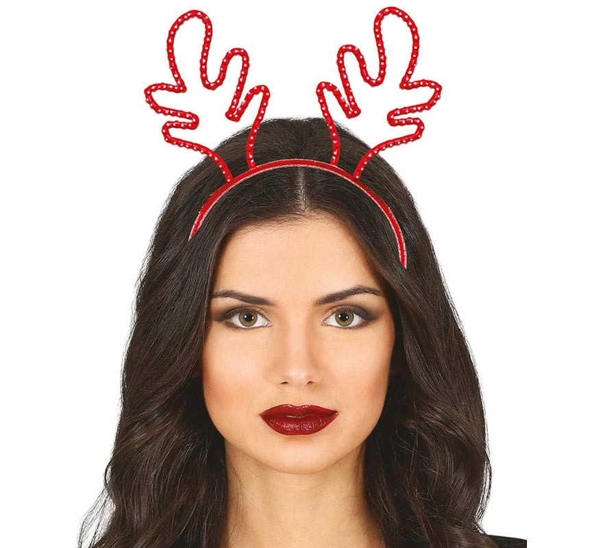 Metal Edge Reindeer Headband