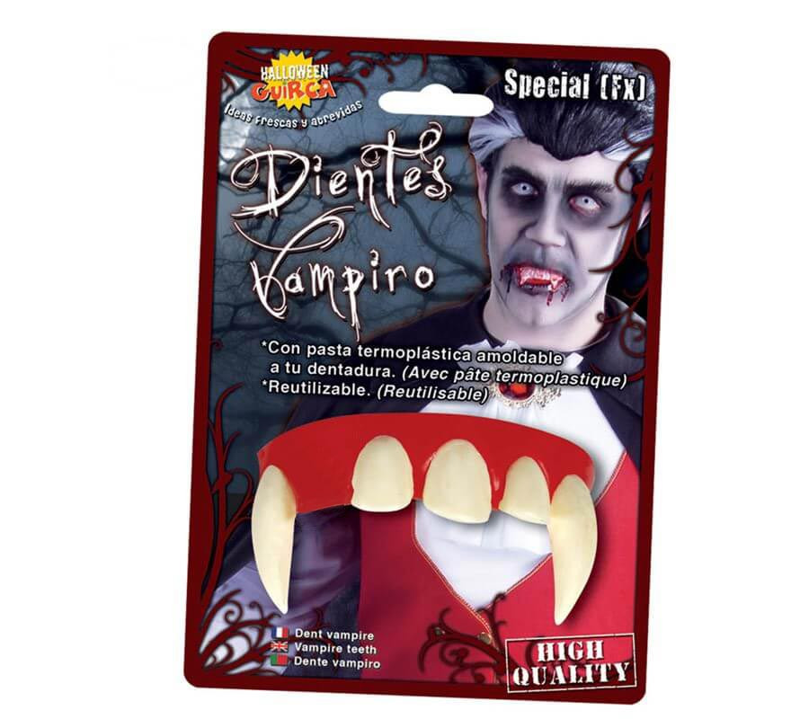 Dentadura dentes de vampiro