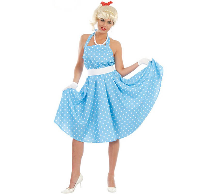 Disfraz barato de Chica de los años 50 o 60 para mujer