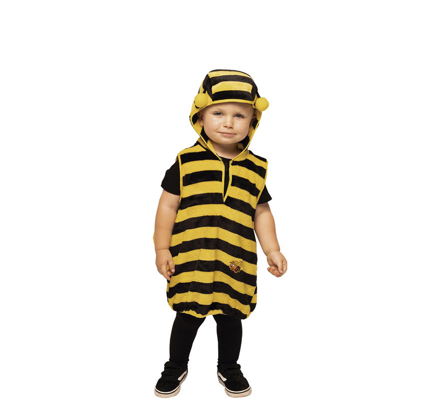 Costume Little Bee Happy con cappuccio per bebè