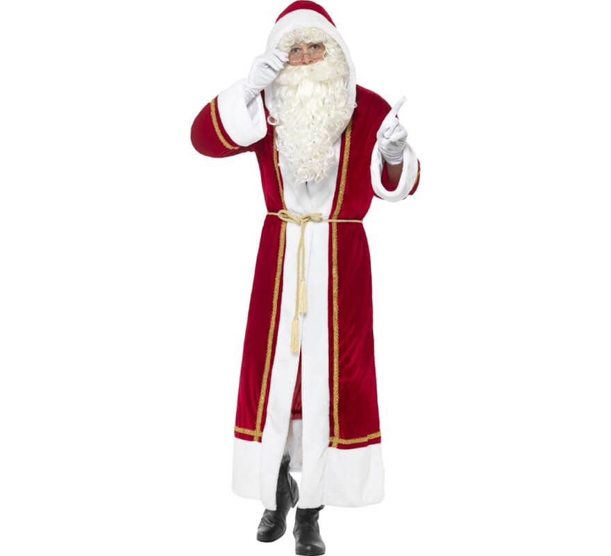 Disfraz de Abrigo de Papá Noel para hombre