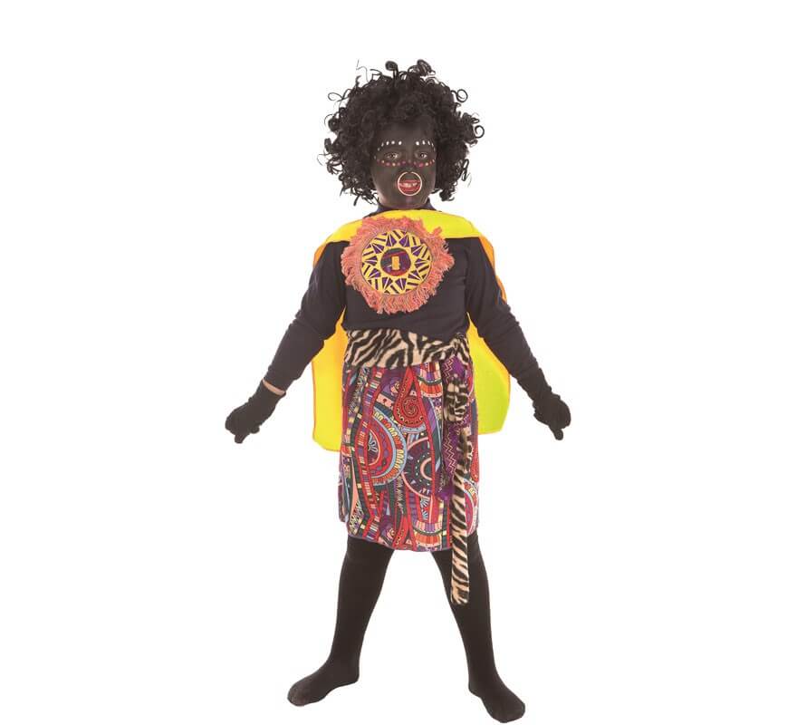 tarjeta Clan Comandante Disfraz de Africano Selva para niño