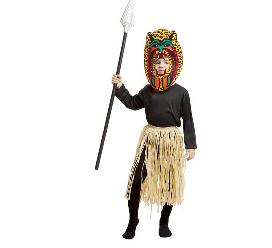 Generosidad Cañón Bergantín Disfraz de Africano Zulú para niño