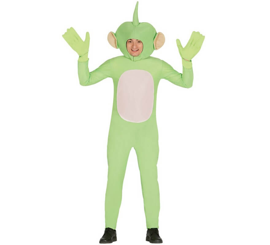 Costume alieno verde dipsy per un uomo