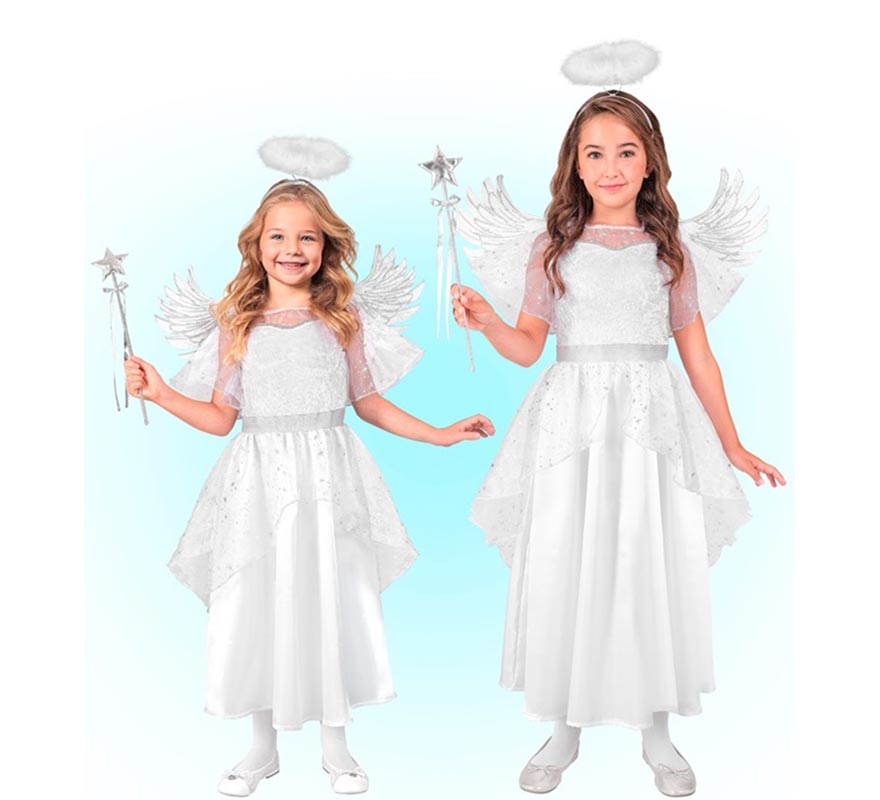 Disfraz de Ángel blanco para niña