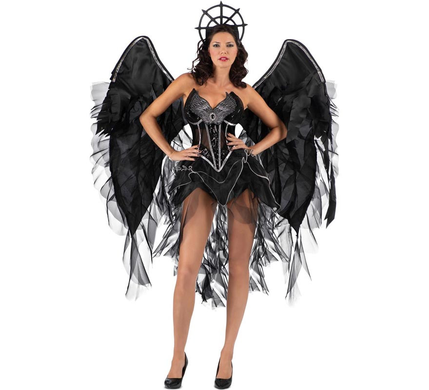 Dark Angel costume with big wings for women