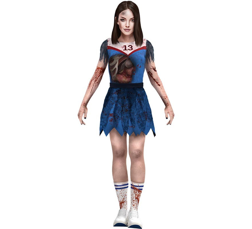 Disfraz de Animadora Zombie para niña