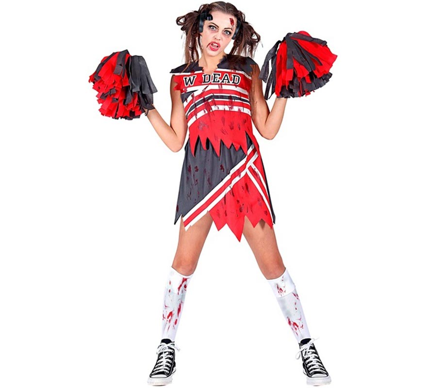 Zombie Cheerleader Costume for Women