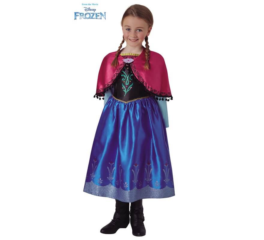 Disfraz de Anna de Frozen deluxe para niña