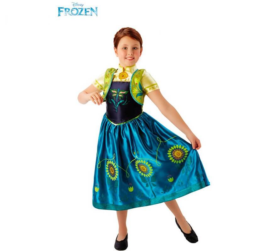 Disfraz de Anna Fever Deluxe de Frozen para niña