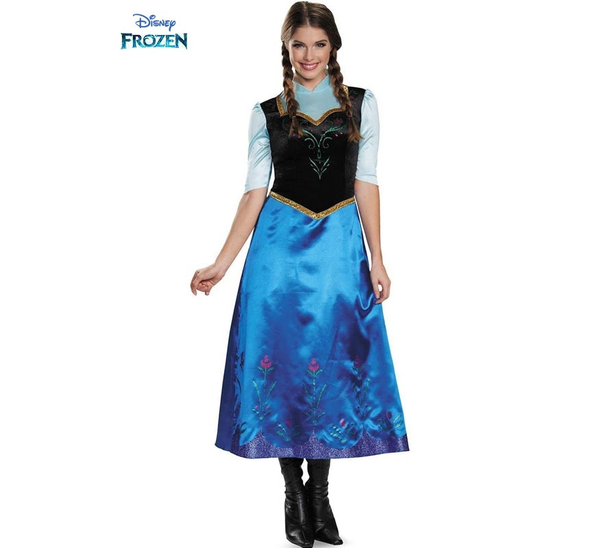 Disfraz de Anna Viajera Disney Frozen clásico para mujer