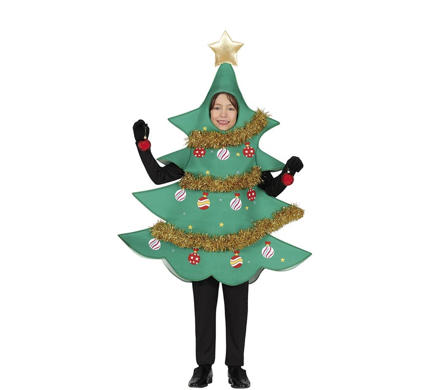 Star Decorated Christmas Tree Costume for Kids