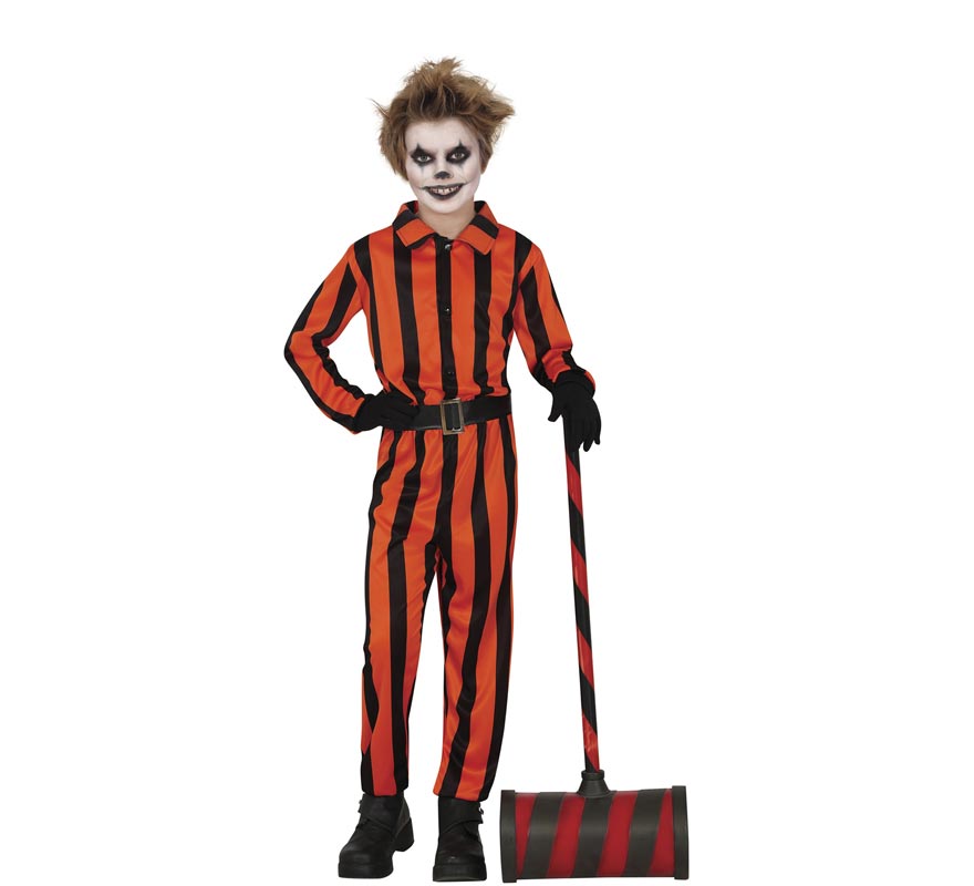 Harlequin Prisoner Costume for Boys