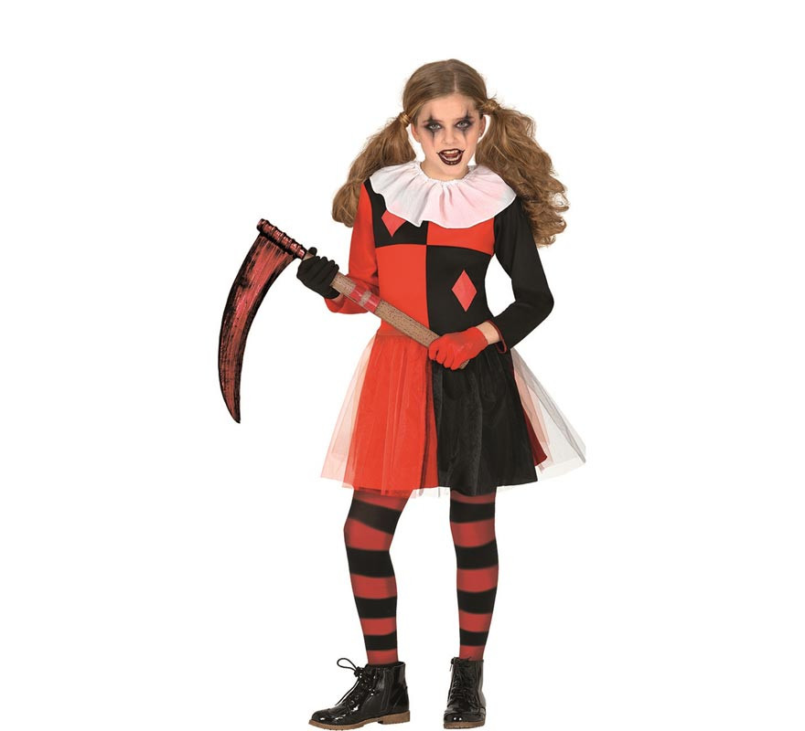 Dangerous Harlequina costume for girls