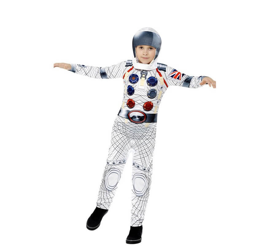 innovación Allí ruido Disfraz de Astronauta de lujo blanco para niño