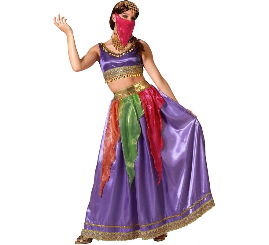 Disfraz de Bailarina Árabe multicolor para mujer