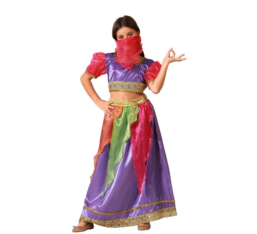 Multicolored Arabian Dancer costume for girls