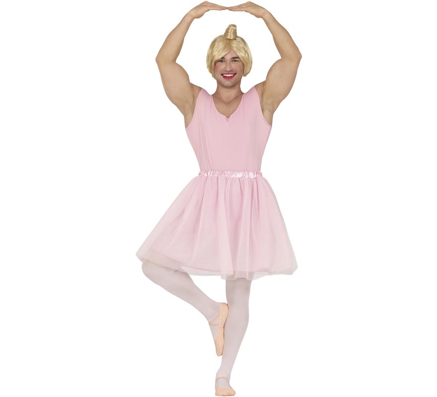 Costume da ballerina rosa per uomo